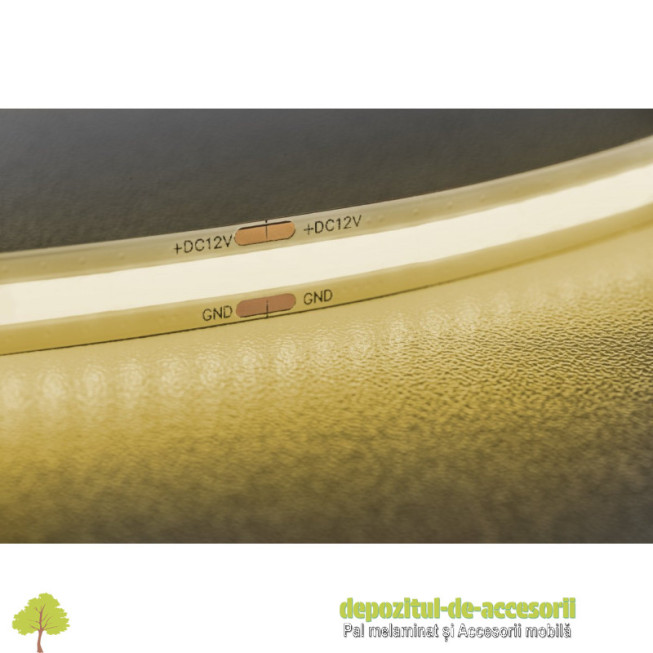 Banda LED COB, alb rece, rola de 5m