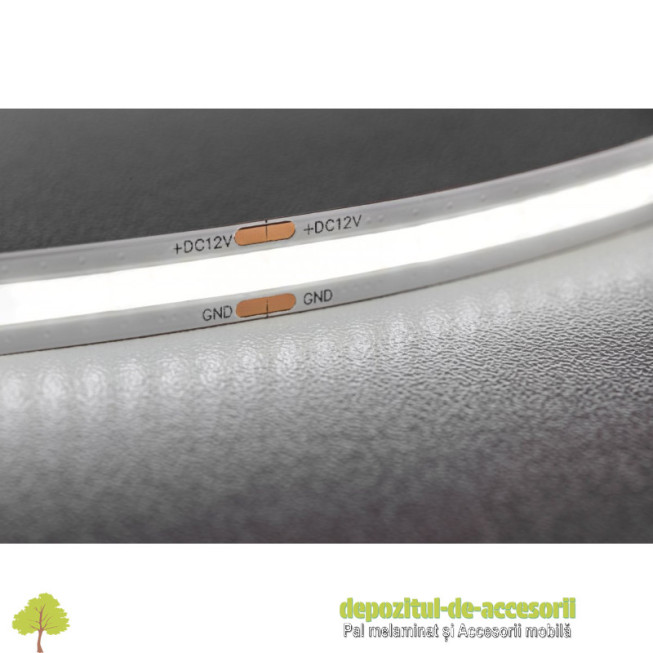 Banda LED COB, alb neutru, rola de 5m