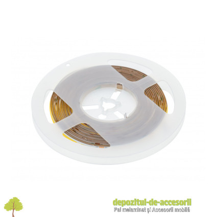 Bandă LED COB 12V, 320 LED/m, 8mm, 8W/m, Alb Rece