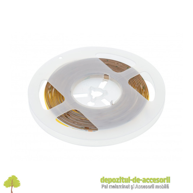 Bandă LED COB 12V, 320 LED/m, 8mm, 8W/m, Alb Rece