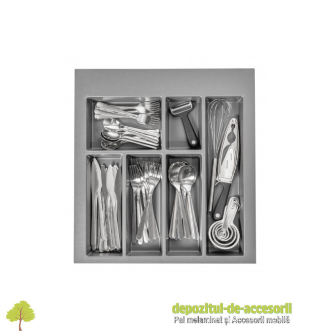 Organizator tacamuri AXISSPACE, corp 500mm, antracit