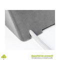 Priza incorporabila SOFT, 2x Schuko, 2x USB, argintiu