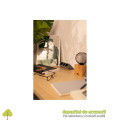 Priza incorporabila SOFT, 2x Schuko, 2x USB, argintiu