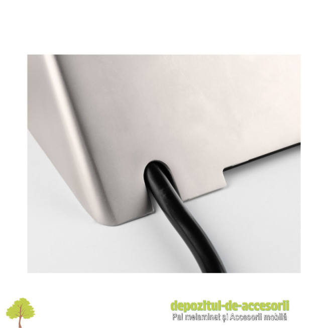 Priza incorporabila SOFT, 2x Schuko, 2x USB, negru