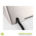 Priza incorporabila SOFT, 2x Schuko, 2x USB, negru