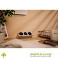 Priza incorporabila SOFT, 2x Schuko, 2x USB, negru