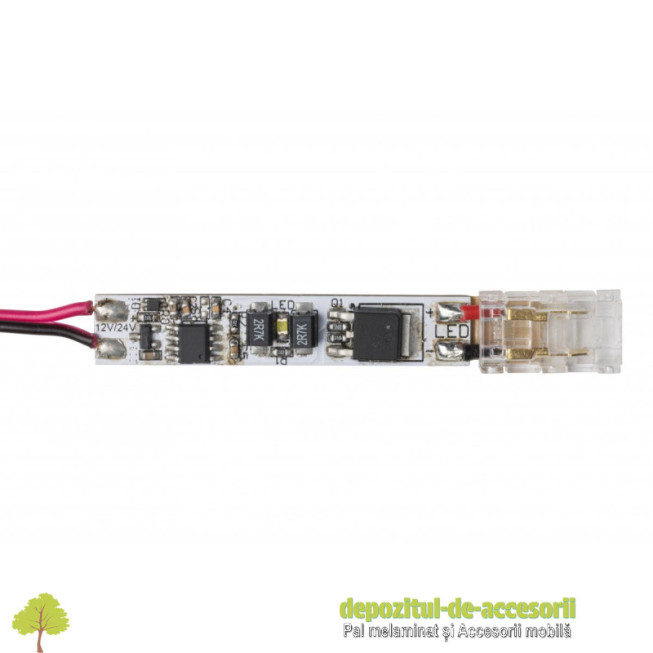 intrerupator tactil pentru profil, reglabil, max_ 36-72 W, DC12-24V, conector COB, cablu miniAMP 15 cm