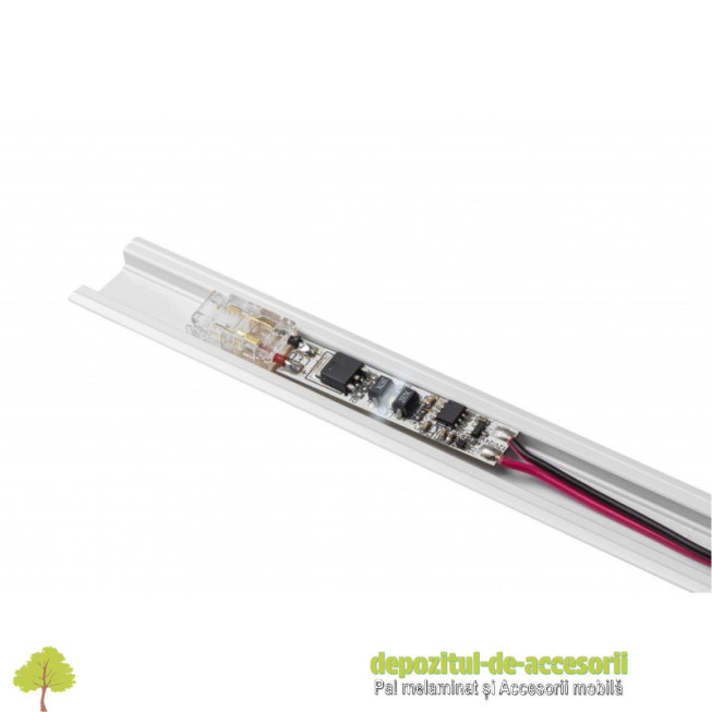 intrerupator tactil pentru profil, reglabil, max_ 36-72 W, DC12-24V, conector COB, cablu miniAMP 15 cm