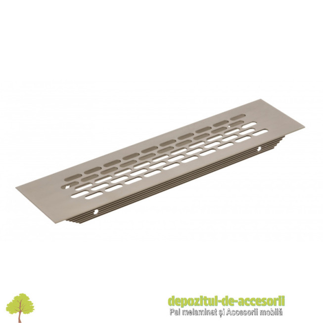 Grila de ventilatie 60x245mm, din aluminiu, antracit deschis