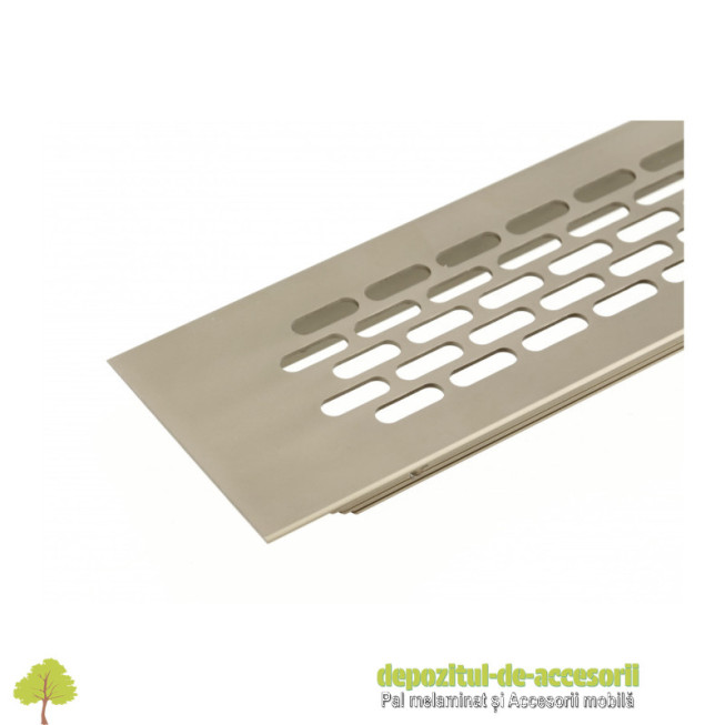 Grila de ventilatie 60x245mm, din aluminiu, antracit deschis