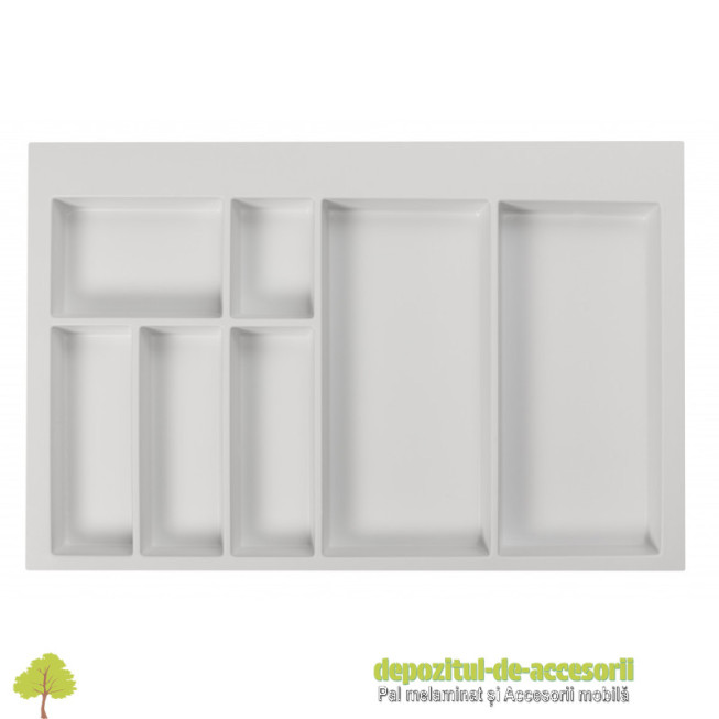 Organizator tacamuri pentru sertar Axispace 800, alb
