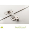 Balama soft-close, aplicata, cu reglare excentrica pe brat si pe placuta, H 0, Clip-on