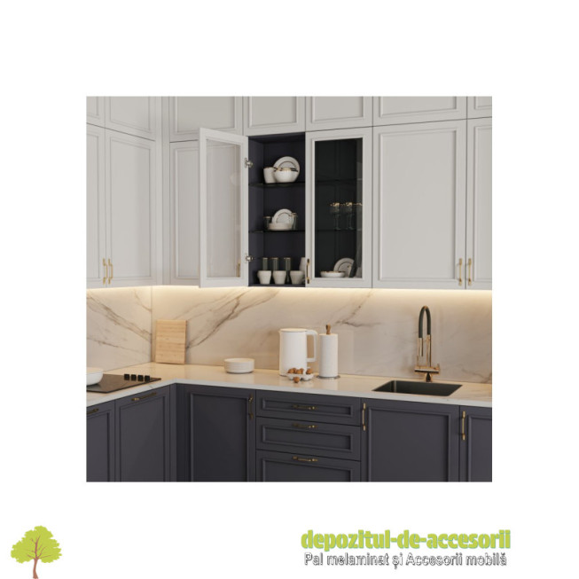 Balamala aplicata SILENTO PRO, H 0, inchidere lenta, 3D, clip-on